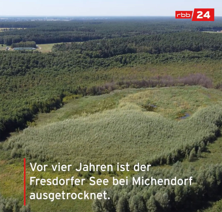 Fresdorfer See in einem Bericht de RBB